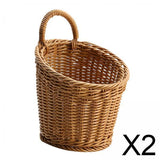 Maxbell 2xWall Hanging Baskets Space Saving Multifunctional for Onion Magazines Fruits L