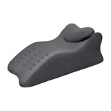 Maxbell Leg Elevation Pillow with Washable Cover Soft Unique Curved Bed Wedge Pillow Dark Gray