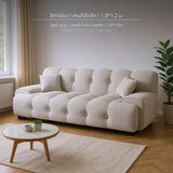 Maxbell 2025 Cream Style Folding Sofa Bed for Small Spaces Light Gray 1.8x1.2m