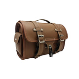 Maxbell Generic Motorcycle Tail Rack Bag Retro Easy to Install Motorbike Storage Bag Brown