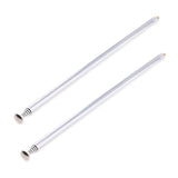 Maxbell 2Pieces 7 Sections Telescopic Antennas M3 Male Thread for Portable Radio TV