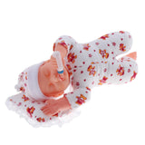Maxbell 30cm Simulation Vinyl Reborn Sleeping Doll Model Kids Gift Toy Red Normal