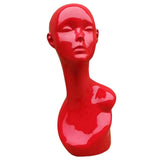 Maxbell Stable Female Mannequin Wigs Hat Cap Jewery Head Display Holder Stand Red