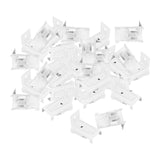 Maxbell 30x Ceiling Mount Brackets Curtain Rod Holders for Living Room Hotel Bedroom White