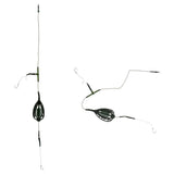 Maxbell 2pcs Carp Fishing Bait Cage Fishing Lure Swivel with Sinker Basket Holder