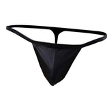 Maxbell 2x Men's G-String Briefs Underpants PU Leather T-back Pouch Thongs Shorts S