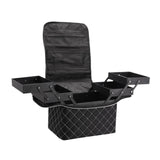 Maxbell Travel Makeup Bag Tote Cosmetic Organizer Case for Travel Outdoor Activities White Zipper