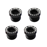 Maxbell Maxbell 4 Pieces Aluminum Alloy Bicycle Screw Bolt for V Brake Hole M10*1.25 Black