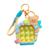 Maxbell Bear Keychain Multifunction Cute Bag Pendant for Wedding Wallet Party Favors B