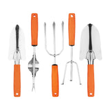 Maxbell 5Pcs Stainless Steel Gardening Tools for Loose Soil Planting Flowers Digging