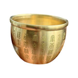 Maxbell Maxbell Brass Feng Shui Bowl Brass Fortune Cylinder Piggy Bank Table Decoration 7.3cm