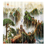 Maxbell 1 Pair Thermal Insulated Blackout Window Curtain Panel Great Wall - Aladdin Shoppers
