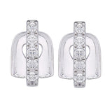 Maxbell Rhinestone Bar Teeth 18K Gold Plated Cap Fang Hip Hop Grills Silver - Aladdin Shoppers