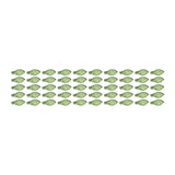 Maxbell 50Pcs Leaf Charms Decor Stylish Loose Beads for DIY Crafts Necklace Bracelet 1x0.5 cm Dark Green