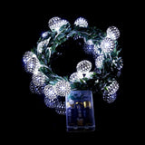 Maxbell 20LEDs Morocco Ball Stirng Fairy Light Battery Operated Decor Light Silver - Aladdin Shoppers