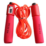 Maxbell Maxbell Adjustable Jump Rope Workout Skipping Cord with Automatic Counter Red