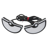 Maxbell Motorcycle Decorative License Plate Light Accessory Stylish Versatile 2400LM Half Circle Amber