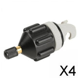Maxbell 4xInflatable Boat SUP Pump Adaptor Converter for Boat Stand up Paddle Board black