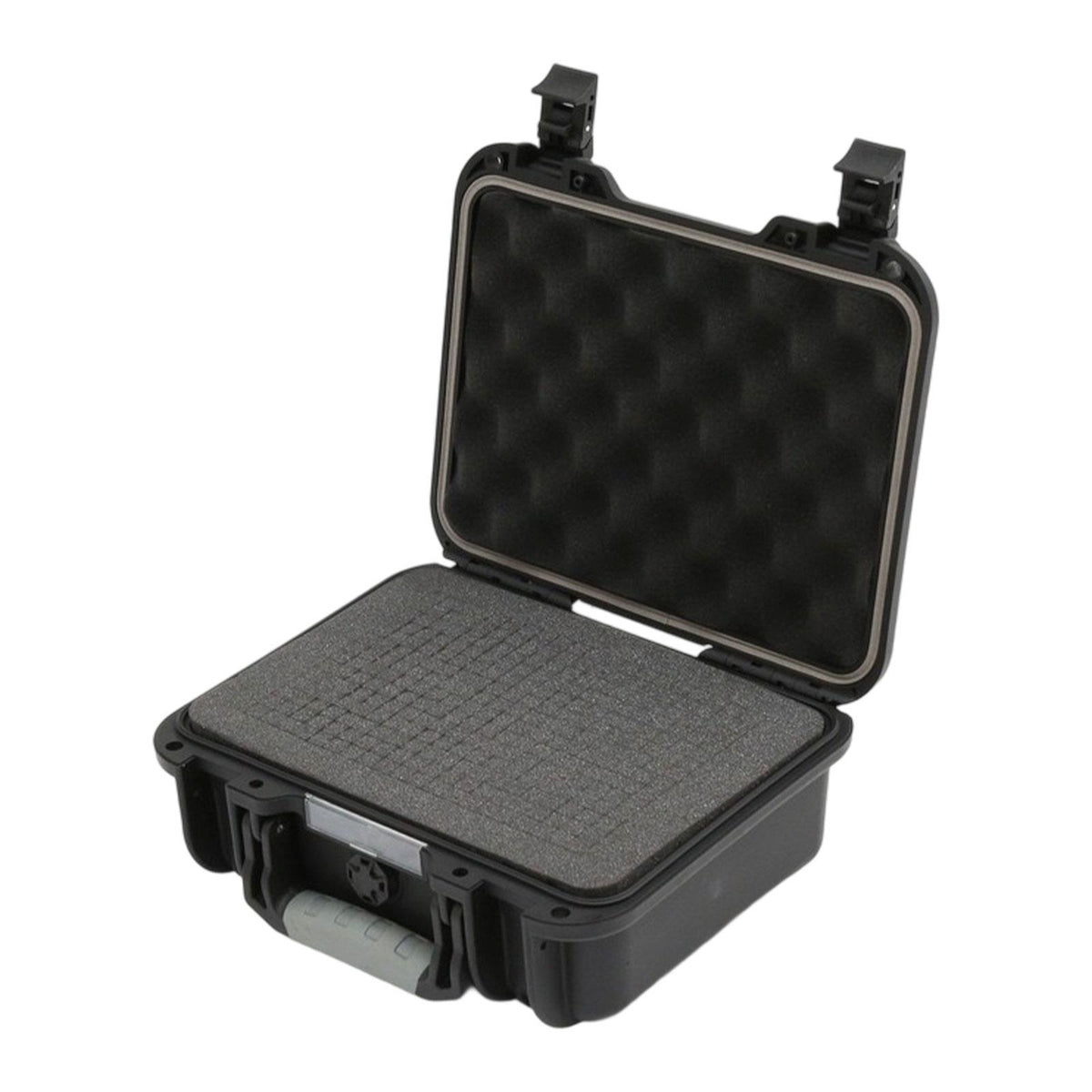 Maxbell Waterproof Hard Case Suitcase Tool Box for Microphone Instrument Electronics Black