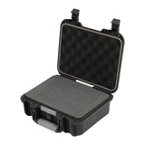 Maxbell Waterproof Hard Case Suitcase Tool Box for Microphone Instrument Electronics Black