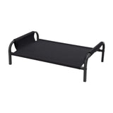 Cooling Elevated Dog Bed Metal Frame Pet Cot for Dogs Small Medium Dogs Cats Black