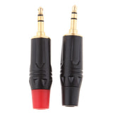Maxbell 2x 3.5mm 1/8inch 3Pole Audio Male Plug Jack Connector Solder - Aladdin Shoppers