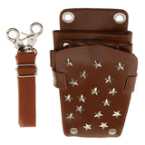 Maxbell Maxbell Soft Salon Hairdressing Cutting Scissors Shear Comb Tools Bag Belt Holster Brown