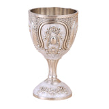 Maxbell Wine Glass Easy Clean Party Favors Portable Decoration Birthday Gifts Goblet Silver White