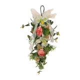Artificial Floral Swag Decor Spring Wreath for Housewarming Cafe Party Favor