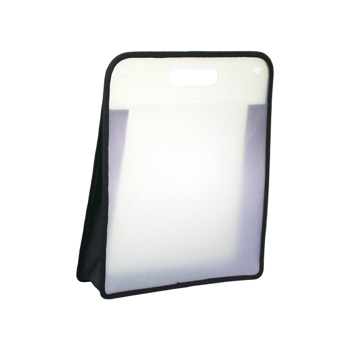 Maxbell File Bag Clear Document Bag Portfolio Bag for Projects Classroom Teacher Black
