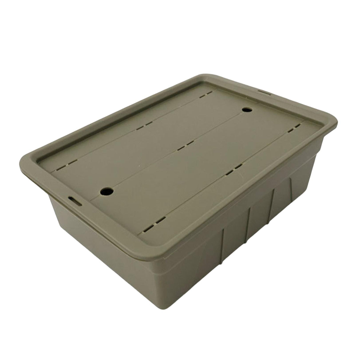 Maxbell Tea Storage Box with Lid Modern Camping Table Basket for Yard Garage Outdoor Green