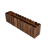 Maxbell Wooden Flower Pot Rectangular Balcony Accessories Planter for Desktop Window