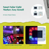 Solar flash Warning Light, light-emitting diode Warning Light, Base, Cordless, Vehicle Magnetic Vibration Activated