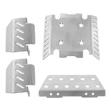 Maxbell 4 Pieces 1:8 Scale Axle Guard Protector Chassis Plate for H8H V1 V2 DIY Accs