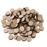 100 Pieces Natural Round Unfinished Wood Embellishments for DIY Art Crafts Painting Drawing Engraving 16mm - Aladdin Shoppers