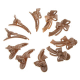Maxbell Maxbell 10 Piece Cute Acrylic Bow Hair Barrettes Clips Hairpins for Girls Skin