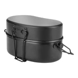 Maxbell Outdoor Lunch Box Traveling Aluminum Outdoor Cookware Camping Food Container Black