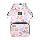 Diaper Bag Backpack Wide Soft Shoulder Straps Travel Daypack for Baby Shower Pink