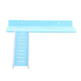 Maxbell Maxbell Wooden Platform and Ladder Set for Chinchilla Hamster Climbing blue