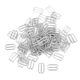 Maxbell 3x100pcs Metal Bra Strap Adjuster Slider/ Hooks Lingerie Sewing 14mm 8 Shape