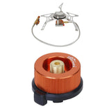 Maxbell Camp Backpacking Gas Stove Propane Butane Burner+Transfer Nozzle Connector