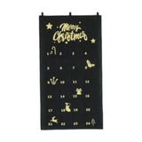 Christmas Advent Calendar DIY Household Organizer for Holiday Party Supplies Black