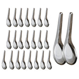 Maxbell 24Pcs Dinner Spoons Polished Soup Spoons for Gravies Cafe Bar Serving Sauce S