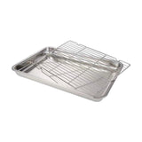 Maxbell Baking Sheet with Rack Bakeware Cookie Sheet for Buffet Barbecuing Household 32 cmx22 cmx4.8 cm