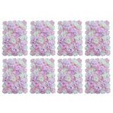 Maxbell 8 Pieces Artificial Flower Wall Panels Wedding Venue Decor Pink White