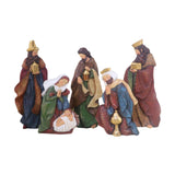 Maxbell Nativity Scene Ornament Set Resin Statue Art Craft for Office Shelf Festival