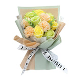 Maxbell 3 Set Carnation Soap Bouquet Flower Decor Gift for Mother Valentine's Day