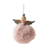 Maxbell Christmas Plush Angel Girl Hanging Decorations Ornament for Office Door Home Style E
