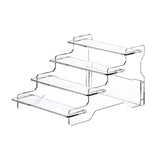 Maxbell 2x Display Riser Shelves Stand Organizer Storage Model Collectibles Dessert