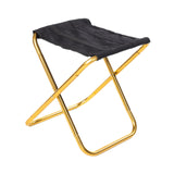 Maxbell Maxbell Camping Stool Aluminium Alloy Portable Saddle Chair for Fishing Hiking Beach gold